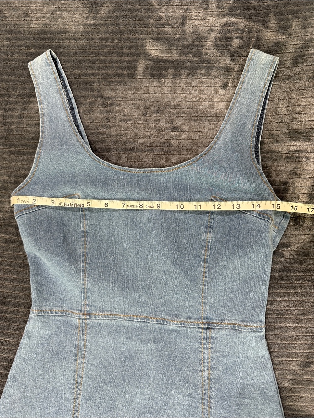 Vici Light Blue Denim Mini Dress - Picture 4 of 6